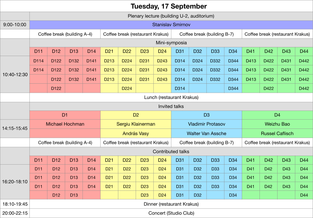 Tuesday, 17 September