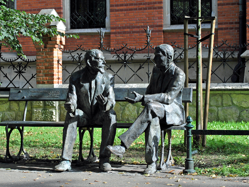 Monument of Stefan Banach and Otton Nikodym